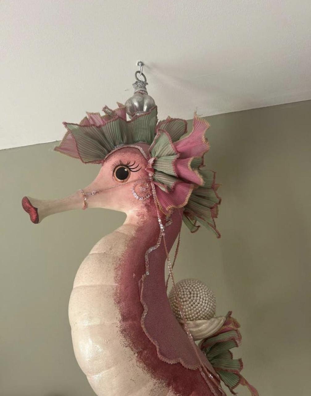 Groot decoratief zeepaard, uniek en kleurrijk