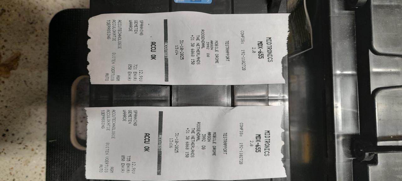 Accu stroomvoorziening/starten