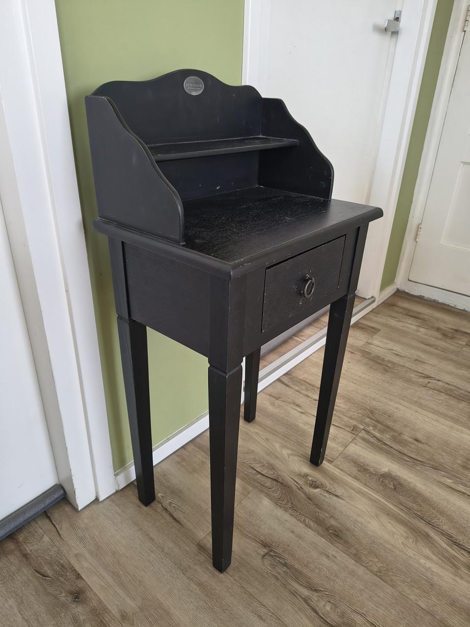 Prachtige zwarte haltafel halkast Riverdale hall table black