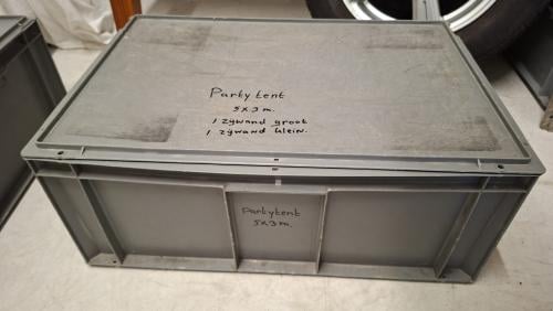 Party tent wit 5x3 meter