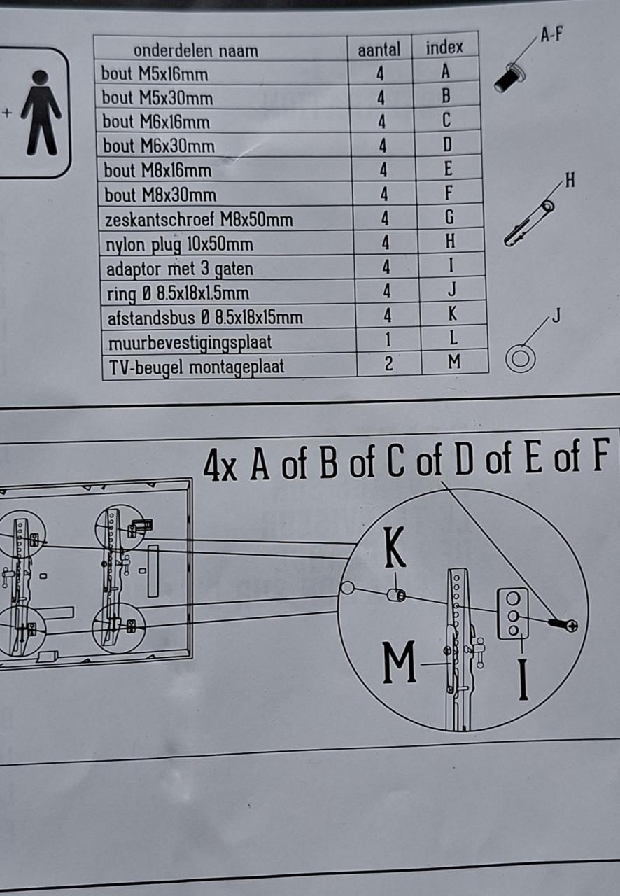 Kantelbare TV beugel tot 70inch