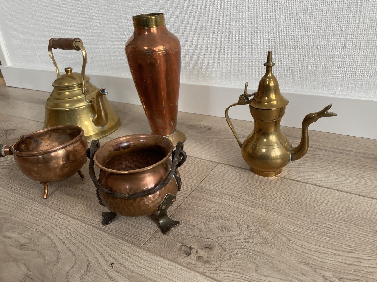 Vintage Verzameling koper en brons