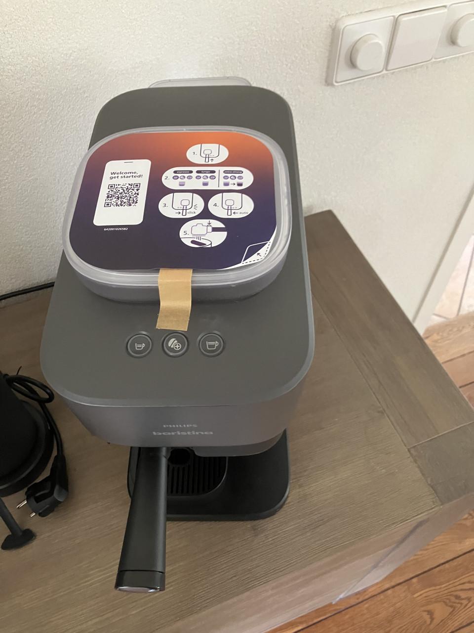 Philips baristina met melkopschuimer zwart  NIEUW