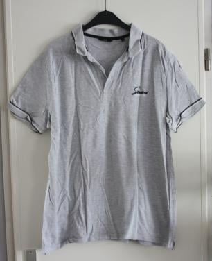 Grijze polo maat xl