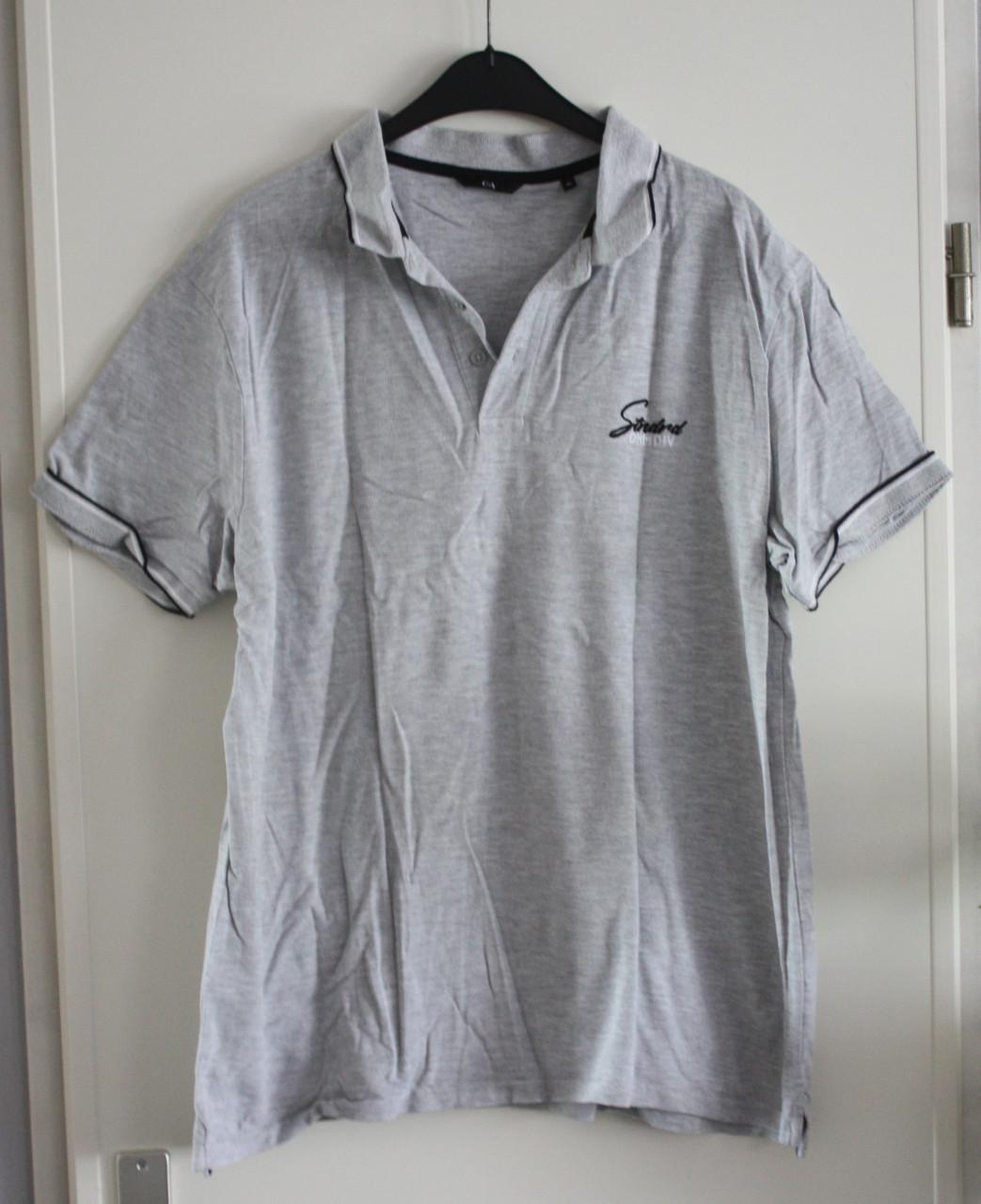 Grijze polo maat xl