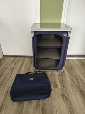 Prachtige, stevige campingkast, Line Camp kampeerkast in tas