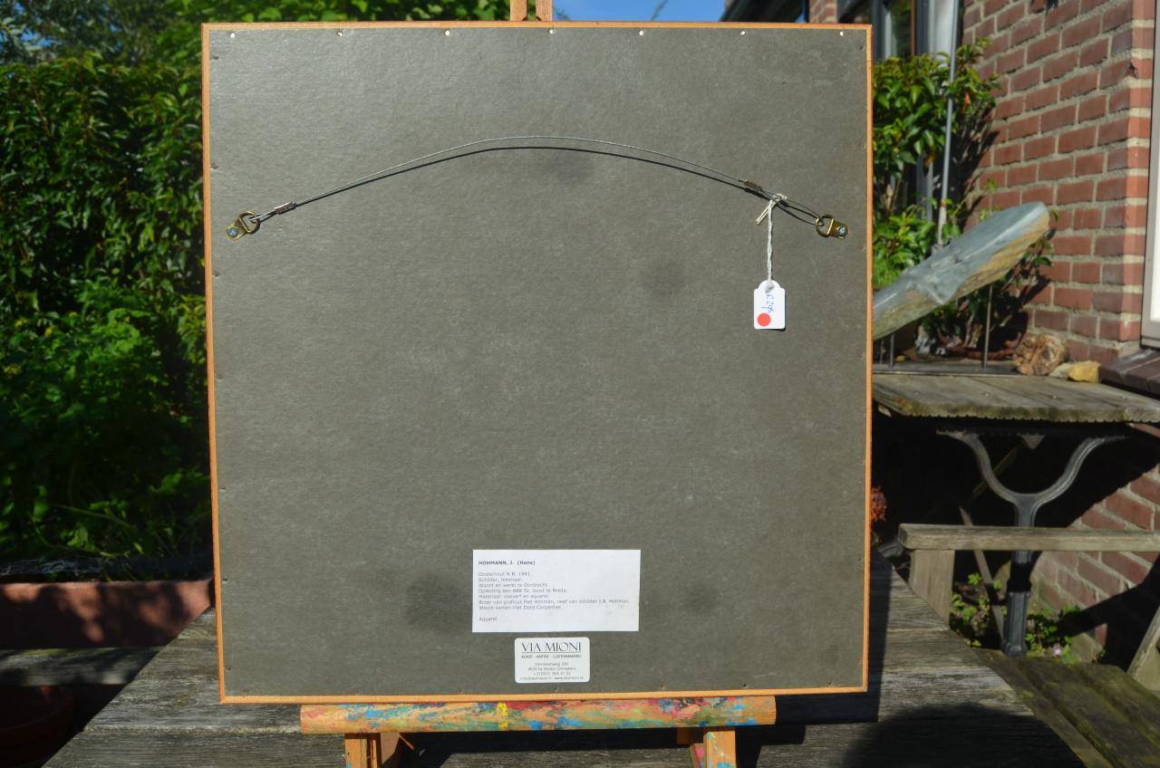 Aquarel 'Mosselschelpen' Hans Hohmann 2007