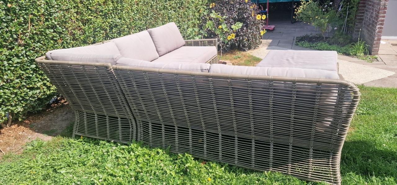 Buiten hoekbank tuinset