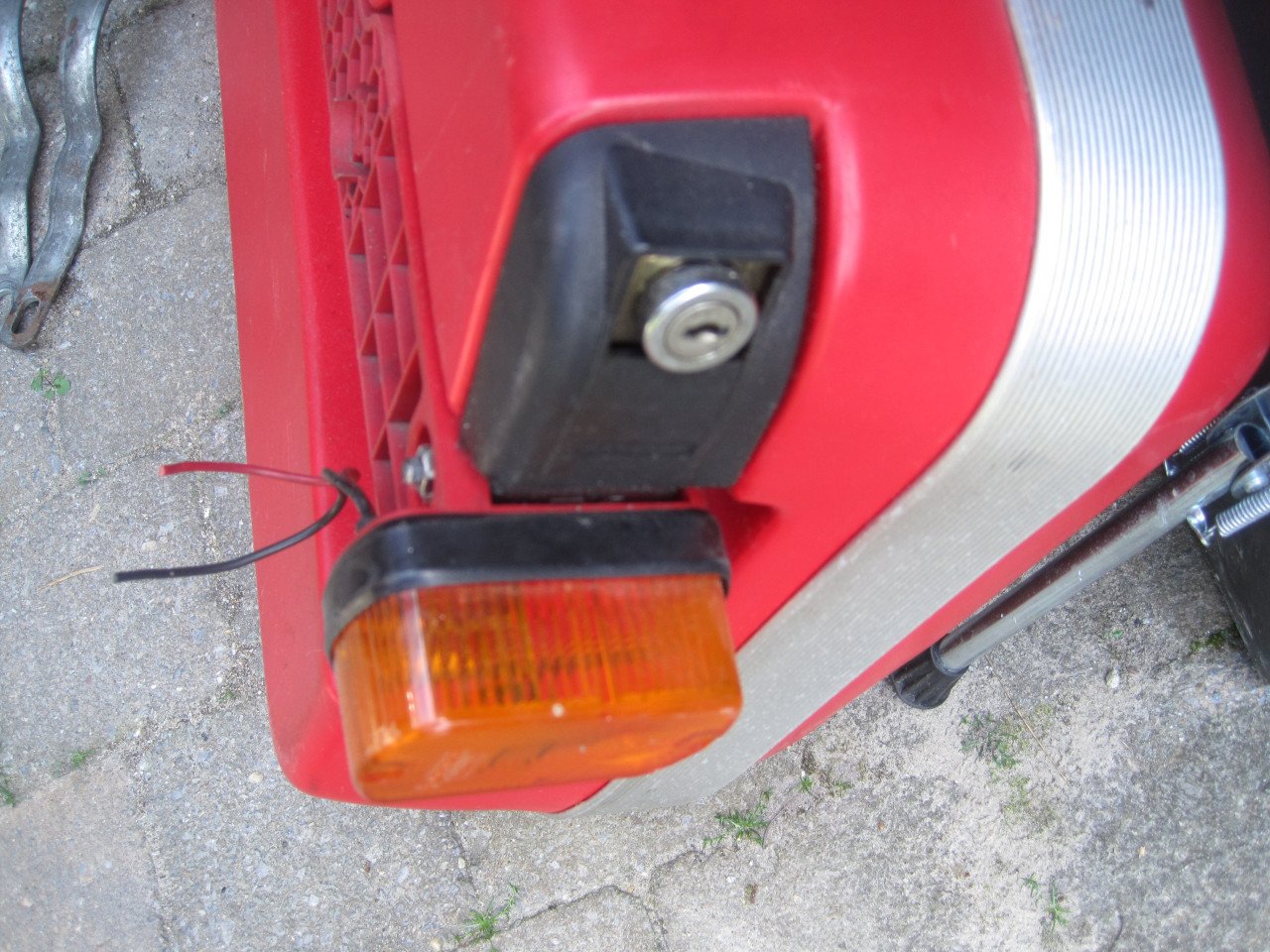 Motorkoffers Krauser rood