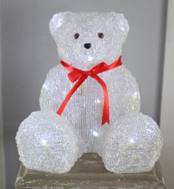 Verlichte kerstbeer