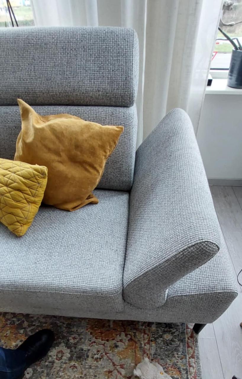 Lichtgrijs, stoffen Poortvliet hoekbank