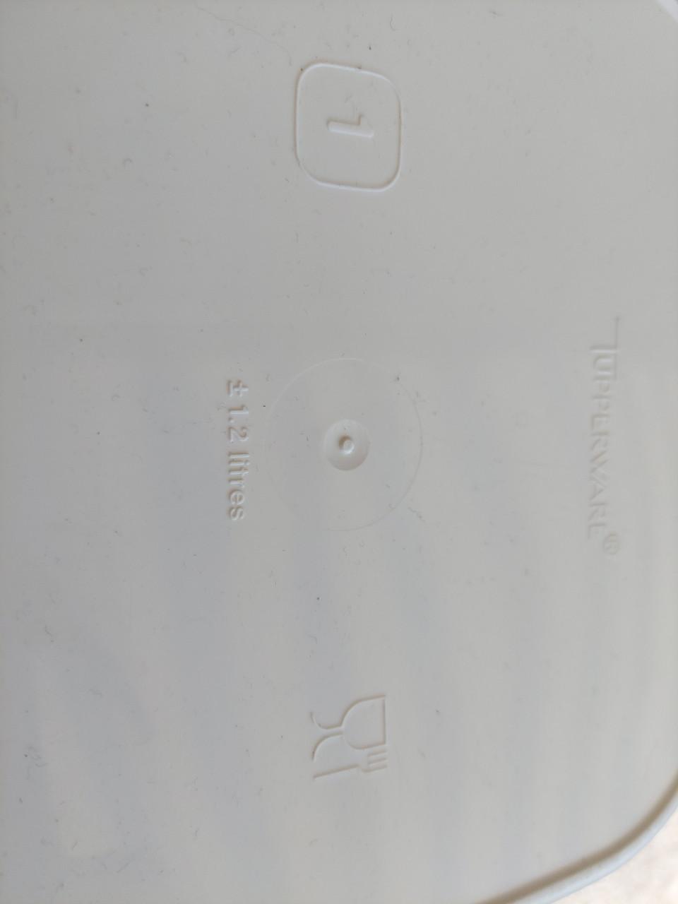 Tupperware koekjestrommel transparant /rood
