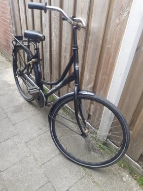 Echte Oude Omafiets HOLLANDIA met Lepper zadel