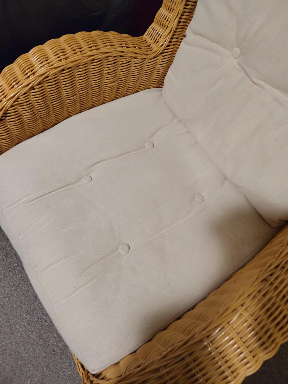 Vintage rieten stoel