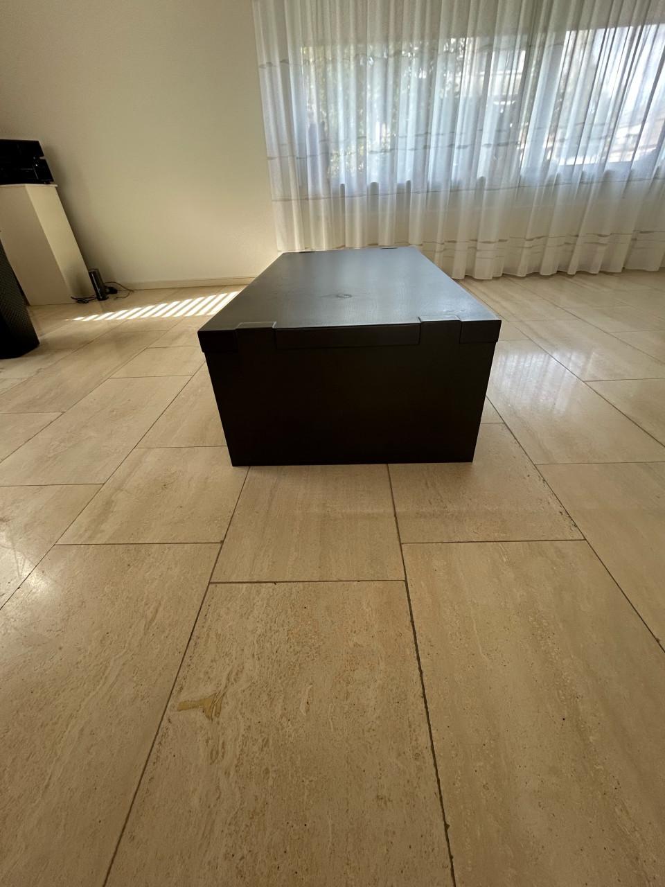 Salontafel met lade, gebeitst eiken