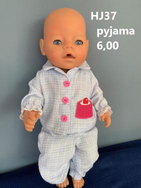 Poppenkleertjes baby born. Pyjama. Opbrengst KiKa.