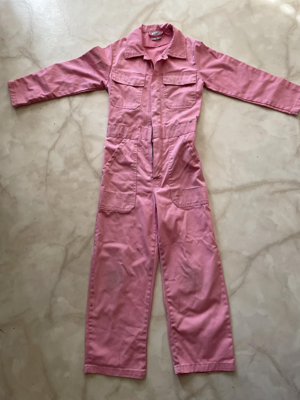 Roze overall maat 128