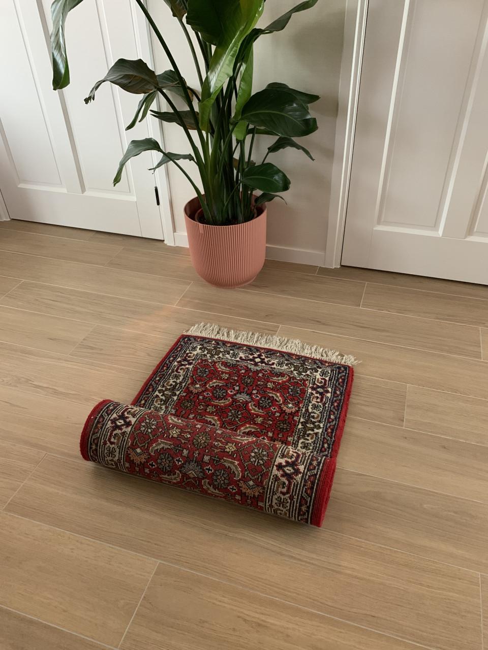 ✨Super Leuk Handgeknoopt Vintage Lopertje✨182 bij 67 cm✨