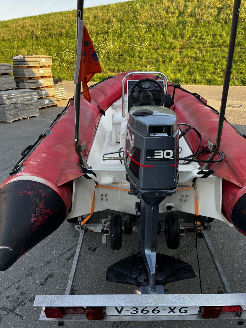 Zodiac pro 470 met Yamaha 30 pk