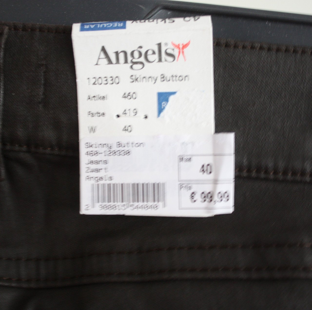 Nieuwe bruine gecote broek maat 40