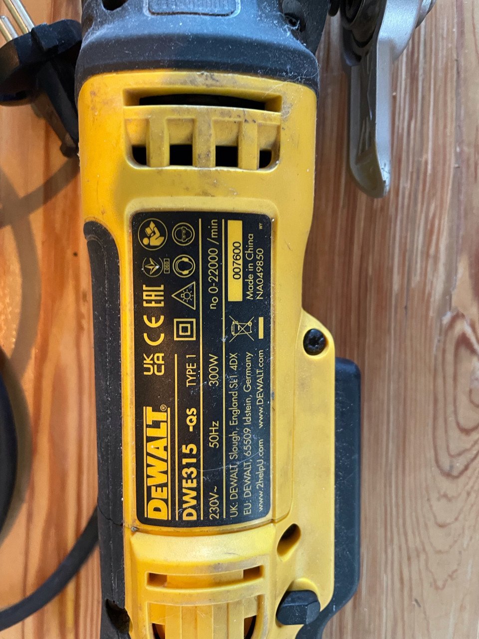 DeWalt multitool DWE315 KT