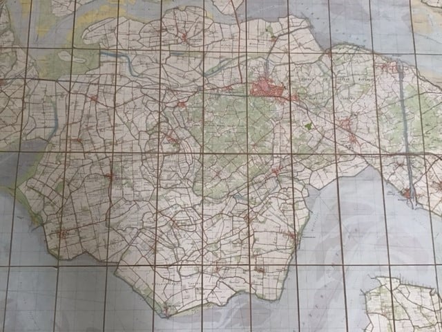 Oude topografische kaart Zuid-Bev.