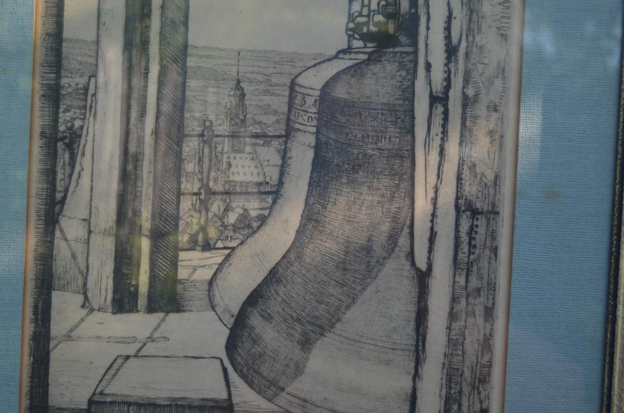 Zeer fraaie ets Louis Heymans: L.Jan en Malle Betje in één!!