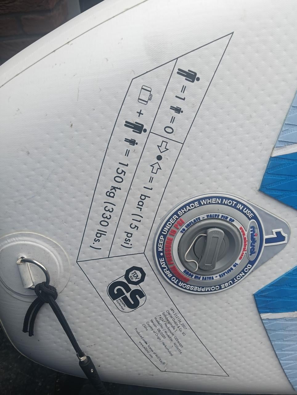 Mistral opblaasbare SUP 320 cm – complete set