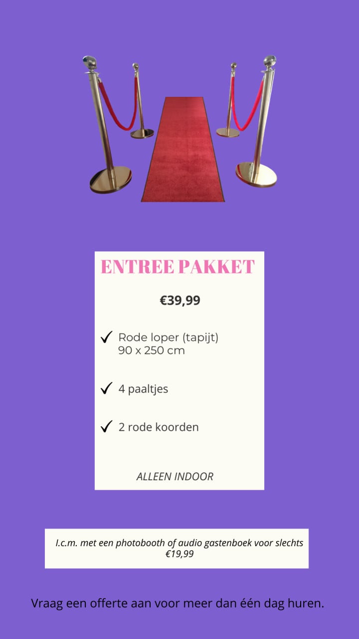 Entree pakket huren Zeeland