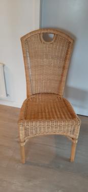 Rieten stoel