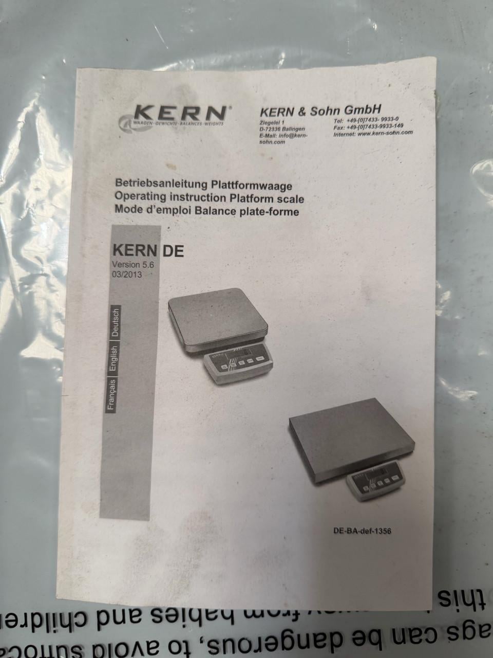 Kern industriele weegschaal horeca / paketten