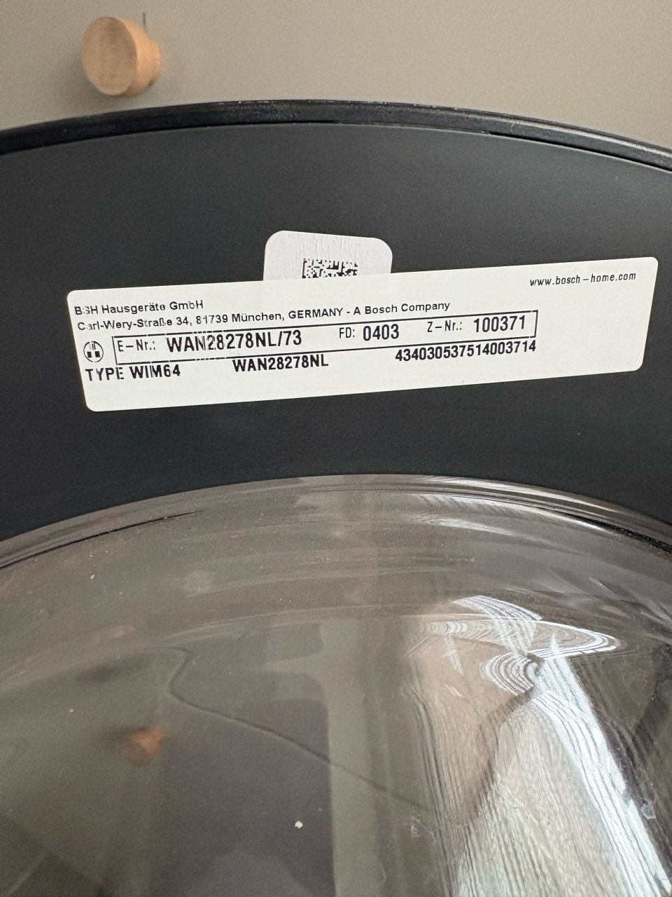 Bosch wasmachine 8 kg serie 4 nog geen jaar iud