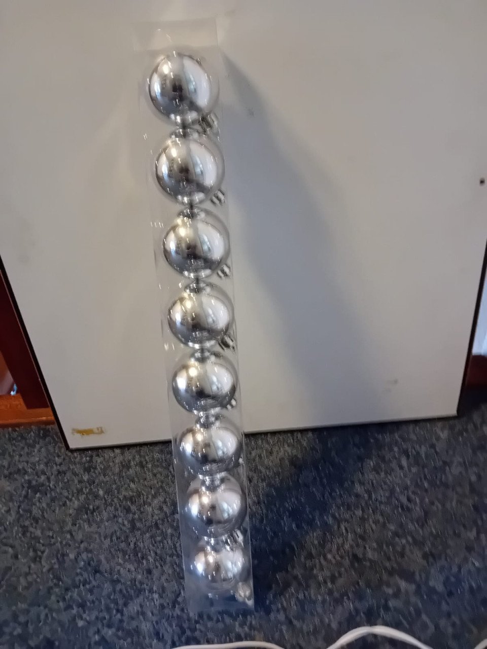 Kerstballen zilver