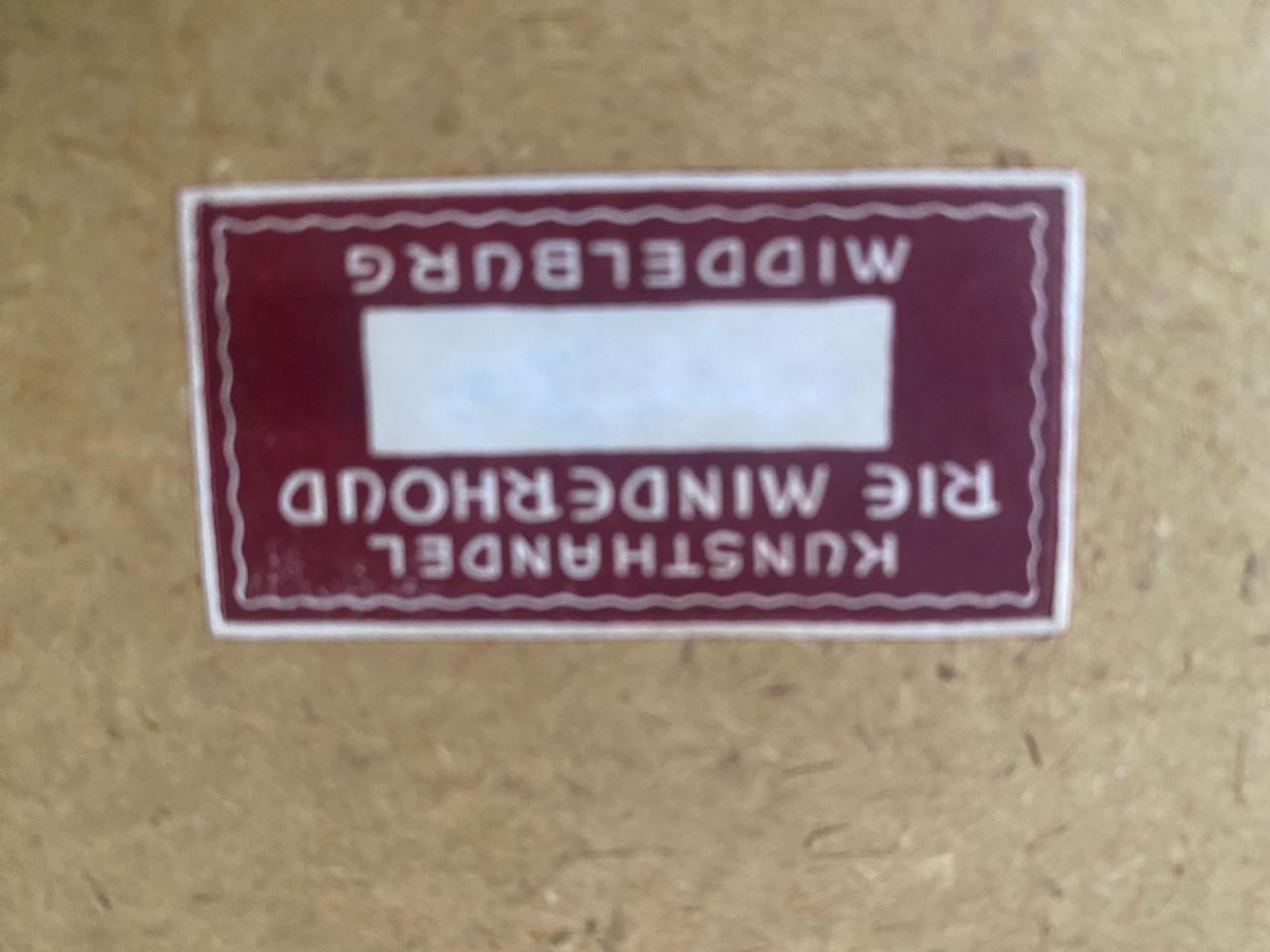 Mooie ets van abdijpoort Middelburg van Louis Heymans