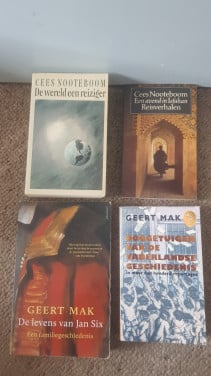 4 boeken van Cees Nooteboom en Geert Mak