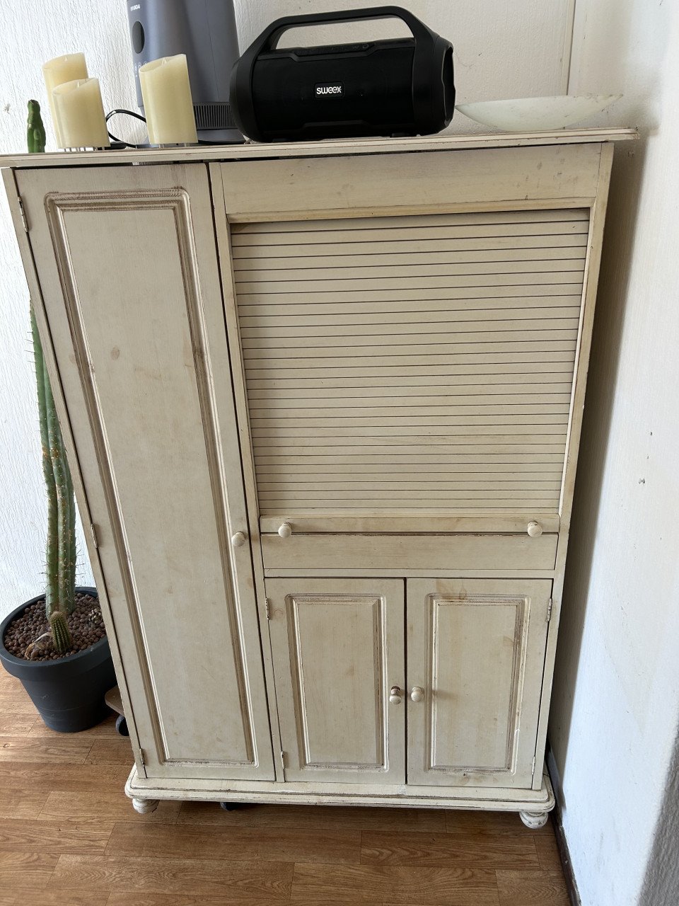 Kast / Bureau met rolluik