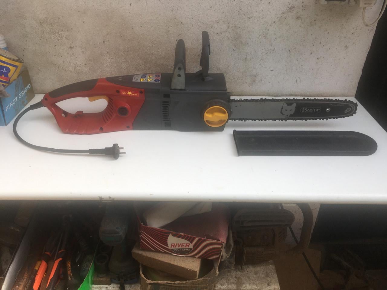 Elektrische kettingzaag wolf/garten type cse 2035 zaagblad 35cm