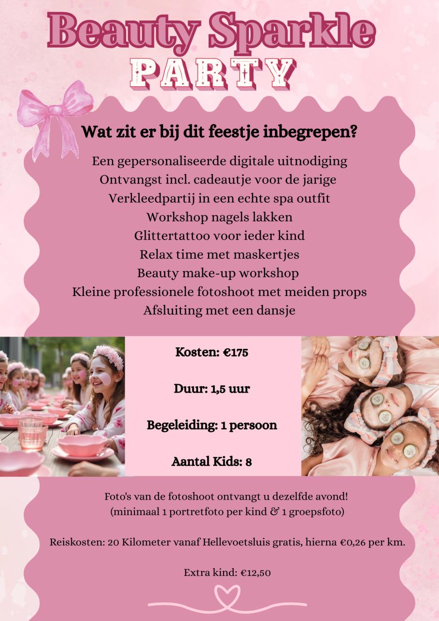 Beauty & prinsessen kinderfeestjes aan huis! 🩷
