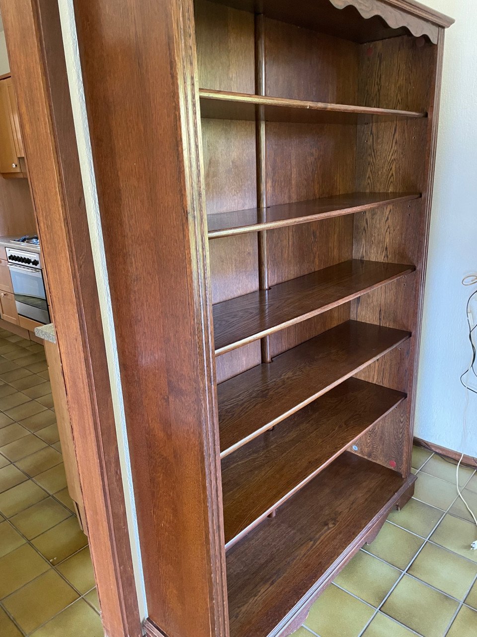 Massief eiken boekenkast
