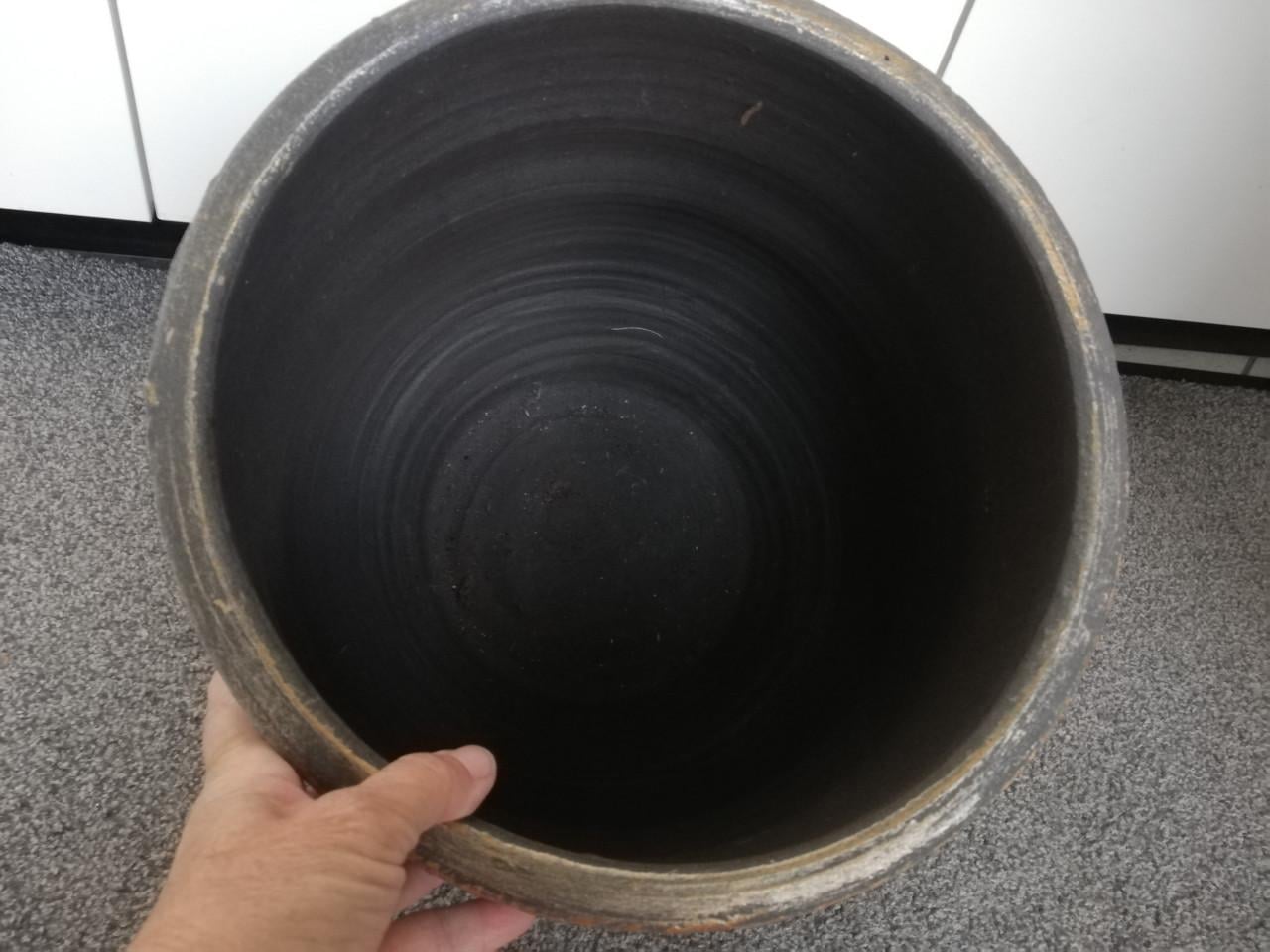 Grote sierpot plantenpot overpot van steen/aardewerk