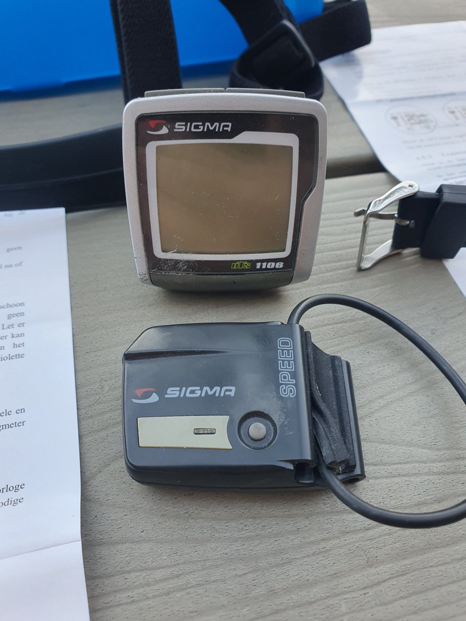 4 delig sport set, Polshorloge met hartslagmeter van ascot, sigma...