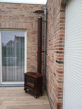 Gietijzeren tuinhaard