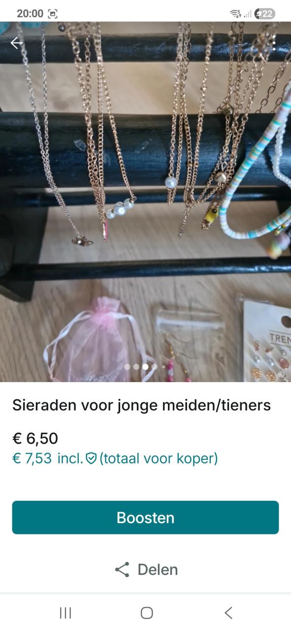 Sieraden peuter/kleuter, jonge (tiener) meiden