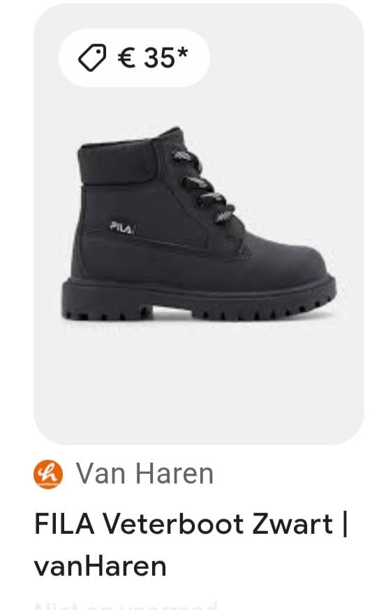 Fila lederen winterlaarzen maat 30 volledig gevoerd