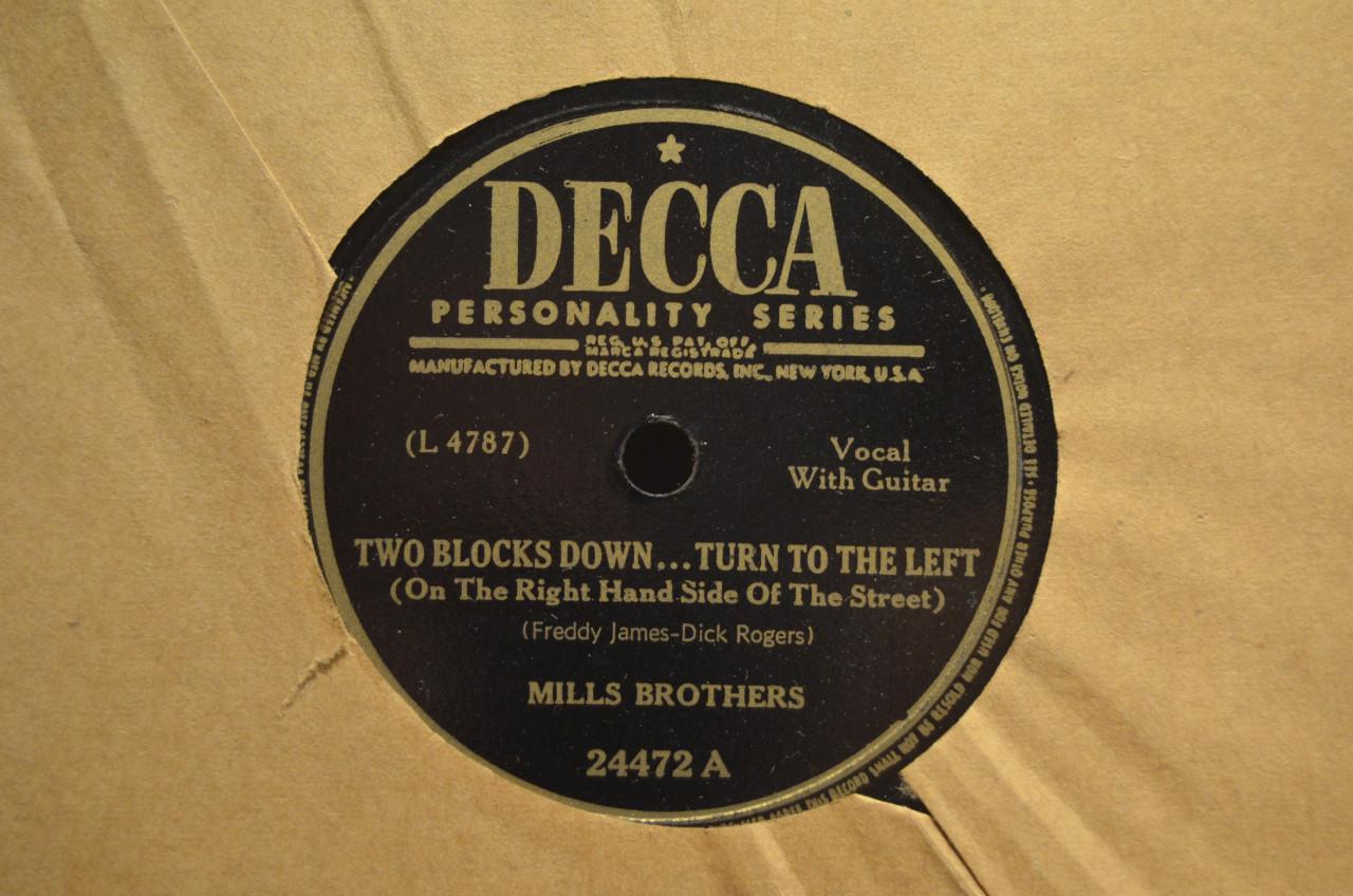 78 rpm Mills Brothers jaren '40 en '50 héél veel stuks. (5)