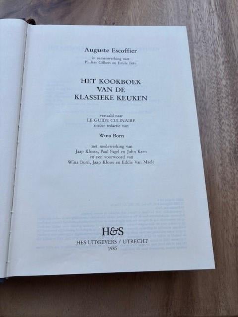 Unieke set Auguste Escoffier Handboeken voor de keuken