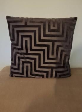 Sierkussen zwart 45 x 45 cm