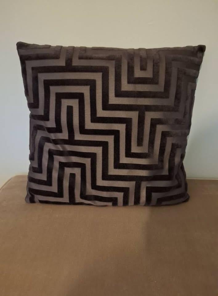 Sierkussen zwart 45 x 45 cm