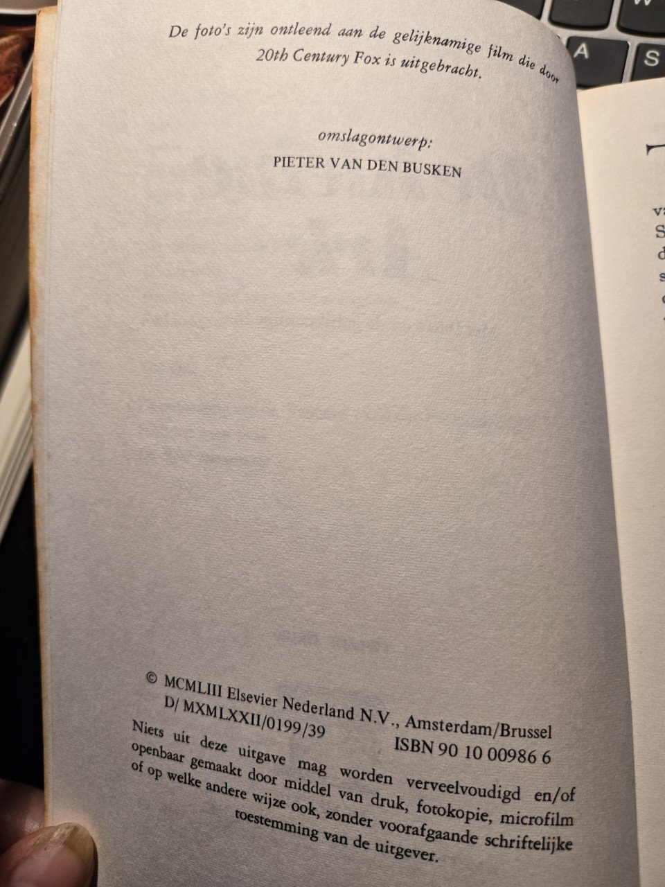 Boek: De kleine ark , filmeditie ; Jan de Hartog 1972