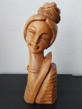 Balinees houtsnijwerk 38,5 x 15 x 10cm